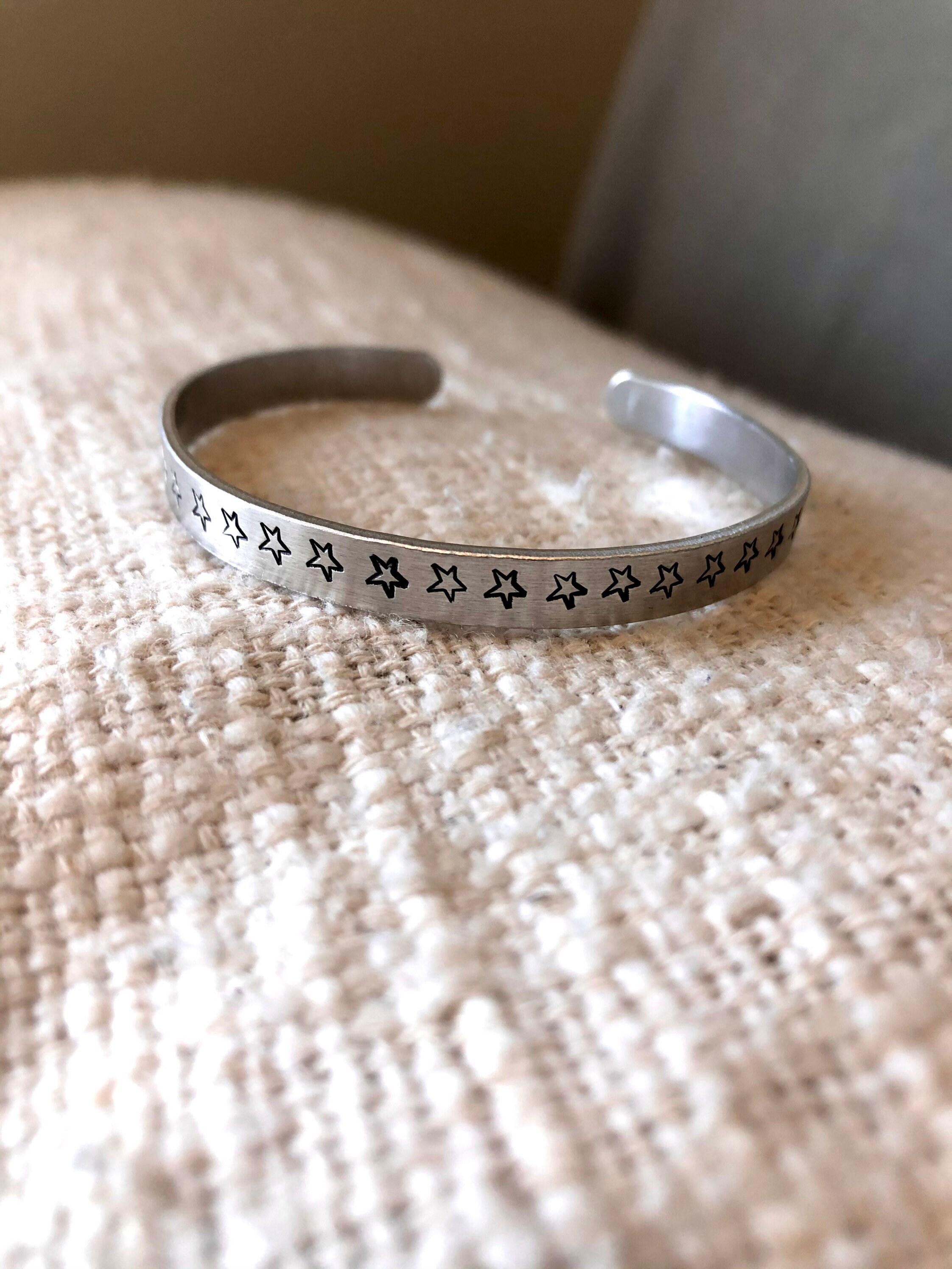 Star Detail Cuff Bracelet Etsy