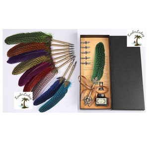 Pink Ostrich Feather Quill Pen – Objets d'Art & Spirit