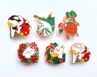 Marine Pinz Christmas Enamel Pins