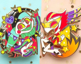 Helluva Boss : Fizzy&Vassago Enamel Pins