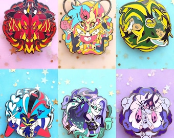 Black - Helluva Boss & Hazbin Hotel : Deadly Sins enamel pins