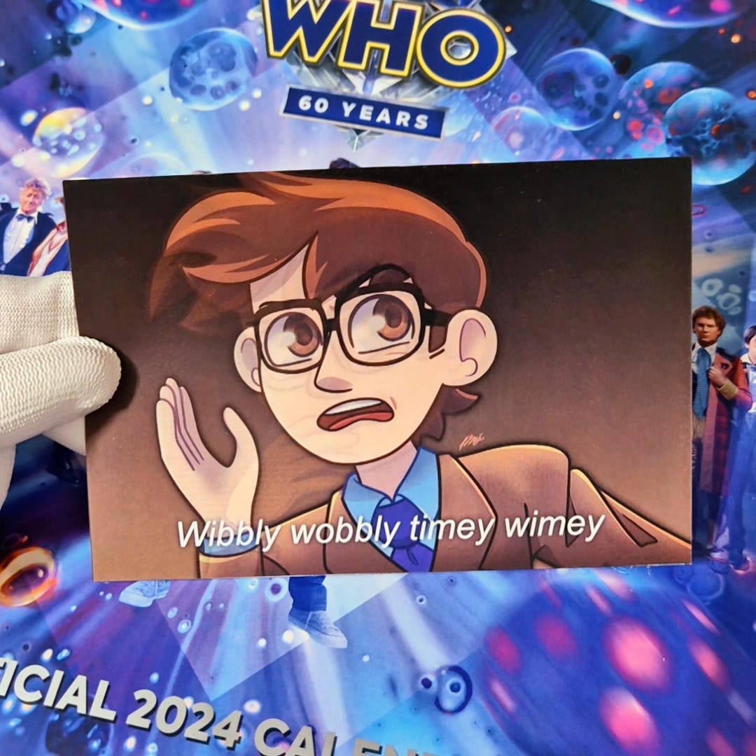 Doctor Who - wibbly Wobbly Timey Wimey Lenticular Card - Etsy