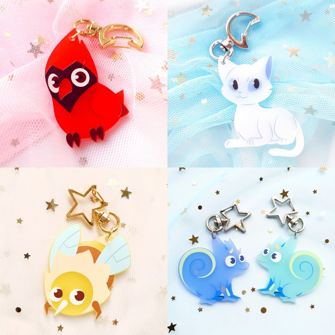 Palisman Acrylic Key Chains Ghost Flapjack Clover Etsy Australia