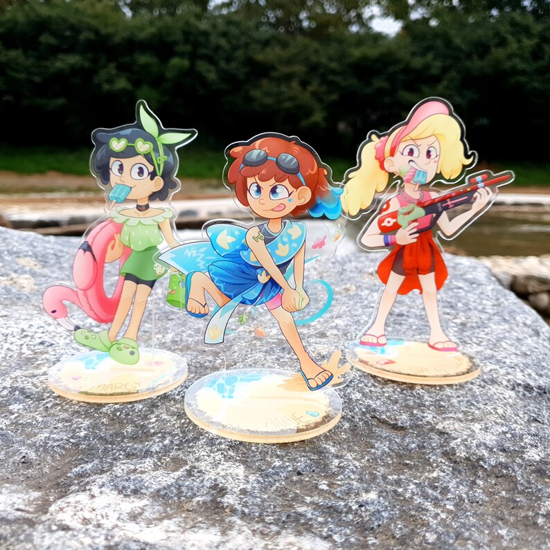 Amphibia: Summer Trio Acrylic Stand - Etsy
