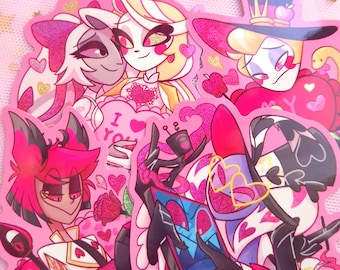 Wave1 Sinners with Love - Hazbin Hotel Valentines day sticker