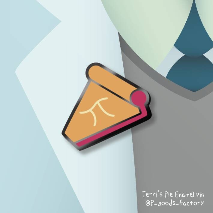 Amphibia: Terri's Pie Enamel Pin - Etsy