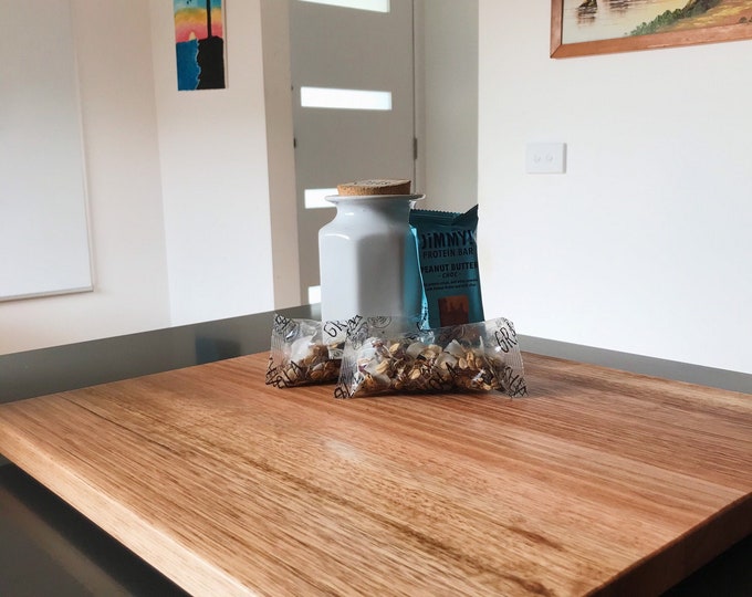 Handmade Australian Hardwood Cutting Board: Engraved Kitchen Board
