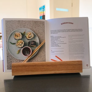 Hardwood Cook Book Stand - Recipe Book Holder - Recipe Stand