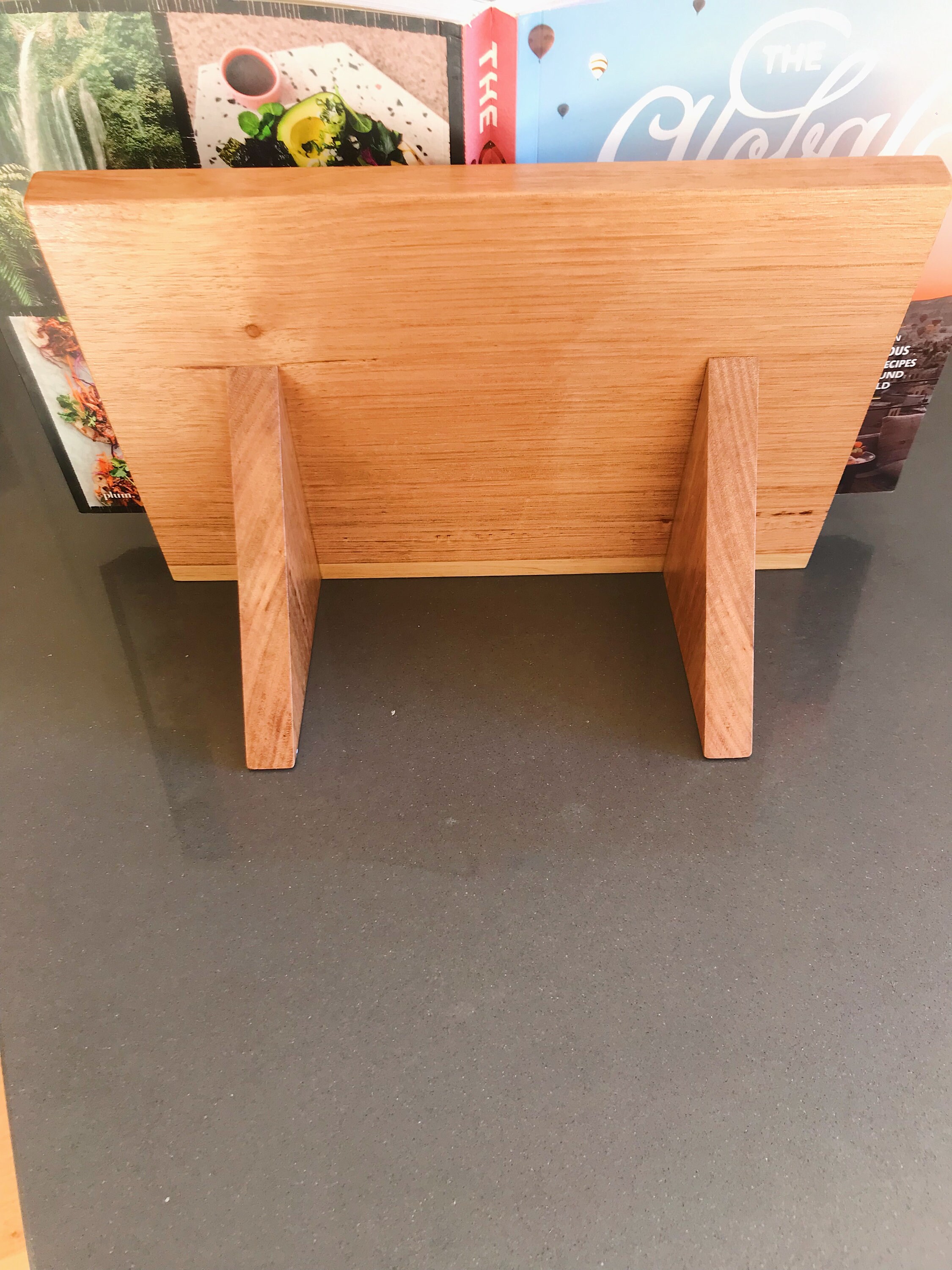 Hardwood Cook Book Stand Recipe Book Holder Recipe Stand Etsy Australia
