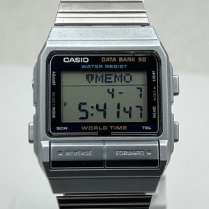 Reloj Casio Dbc32 Negro Vintage Data Bank Calculadora