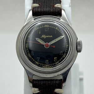 Alpina François Borgel case 1940’s Manual Wind Mens wristwatch ULTRA RARE