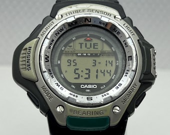 Casio Protrek TWINCEPT PRT-500 Men Dual Sensor - Etsy