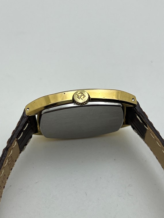 1970s Tissot Tiger Eye Dial Wristwatch Hand Windi… - image 4
