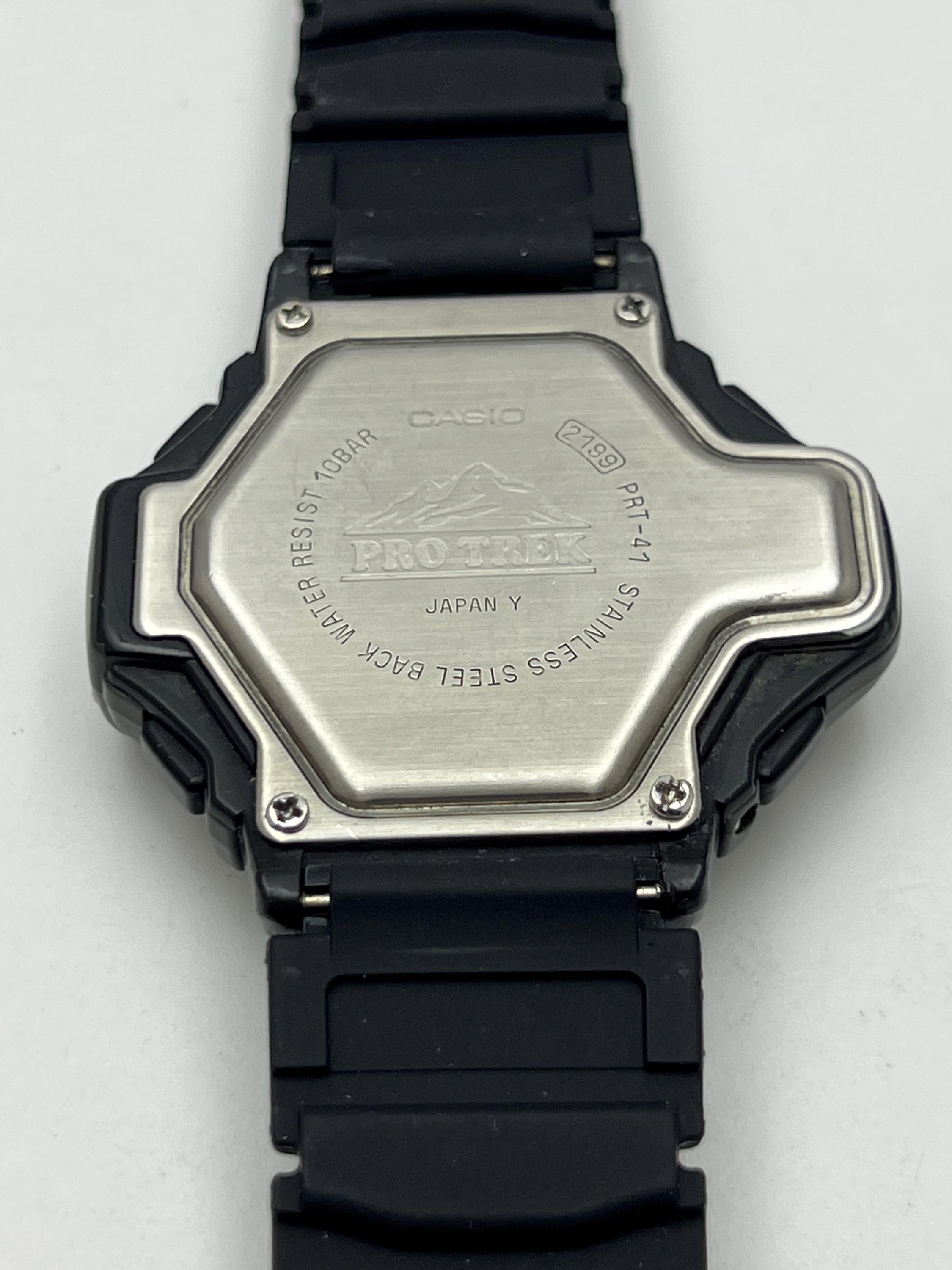 CASIO PROTREC PRT-41 2199 プロトレック　カシオ Casio Protrek PRT-41 (module 2199) Triple Sensor / 10 BAR WR