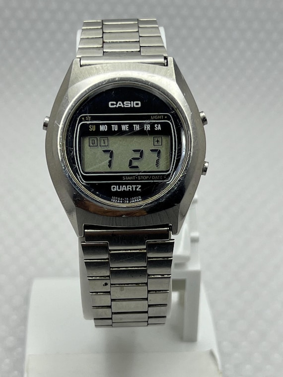 1970s CASIO Digital 31QR 20 Japan G All Steel Rare Wristwatch Mens Gift for Husband Father Him Etsy Canada