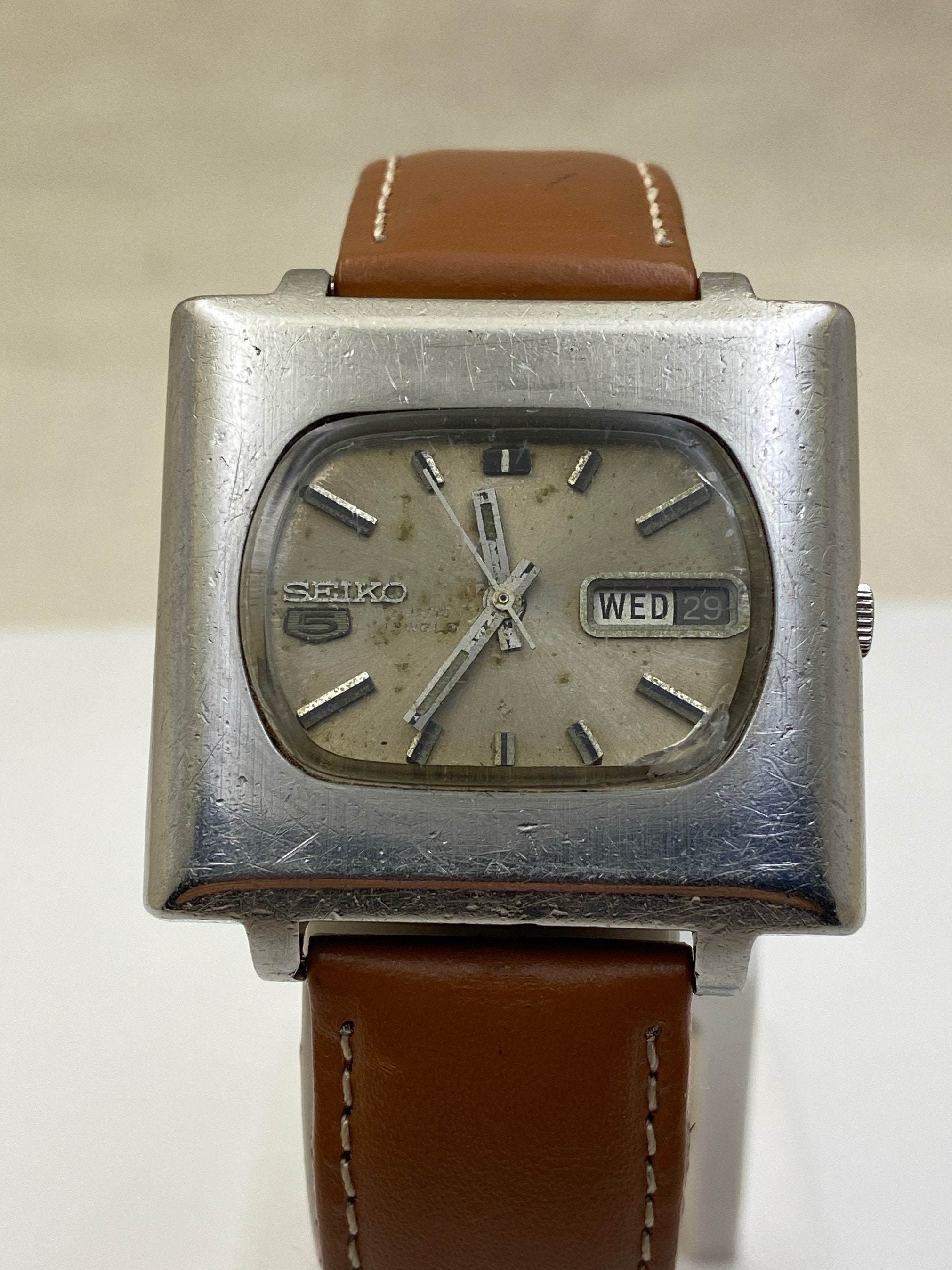 SEIKO 5 TV Case 6119-5400 Automatic Steel Vintage Men's - Etsy