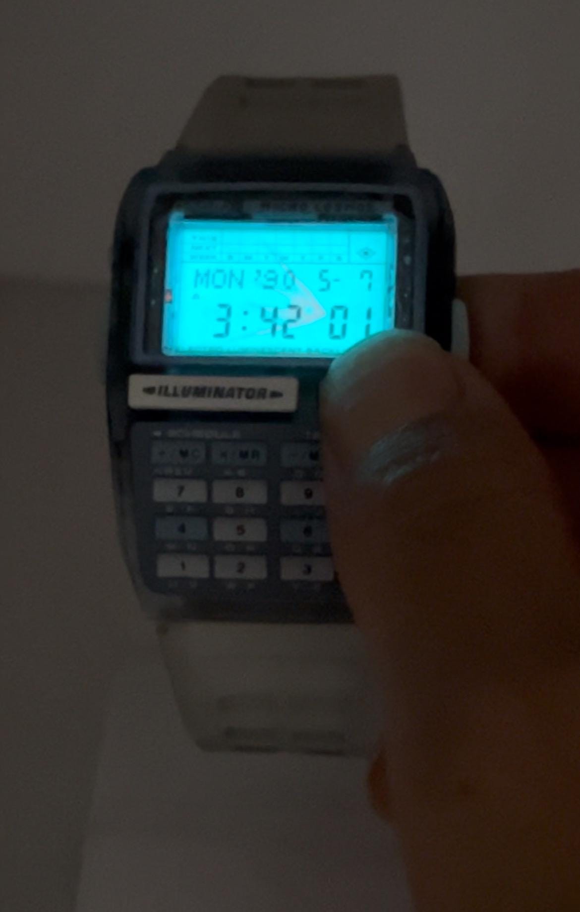 CASIO CASIO DBC-63 MICRO COSMOS 腕時計 Casio DBC 63 Micro Cosmos Calculator Databank Watch - YouTube