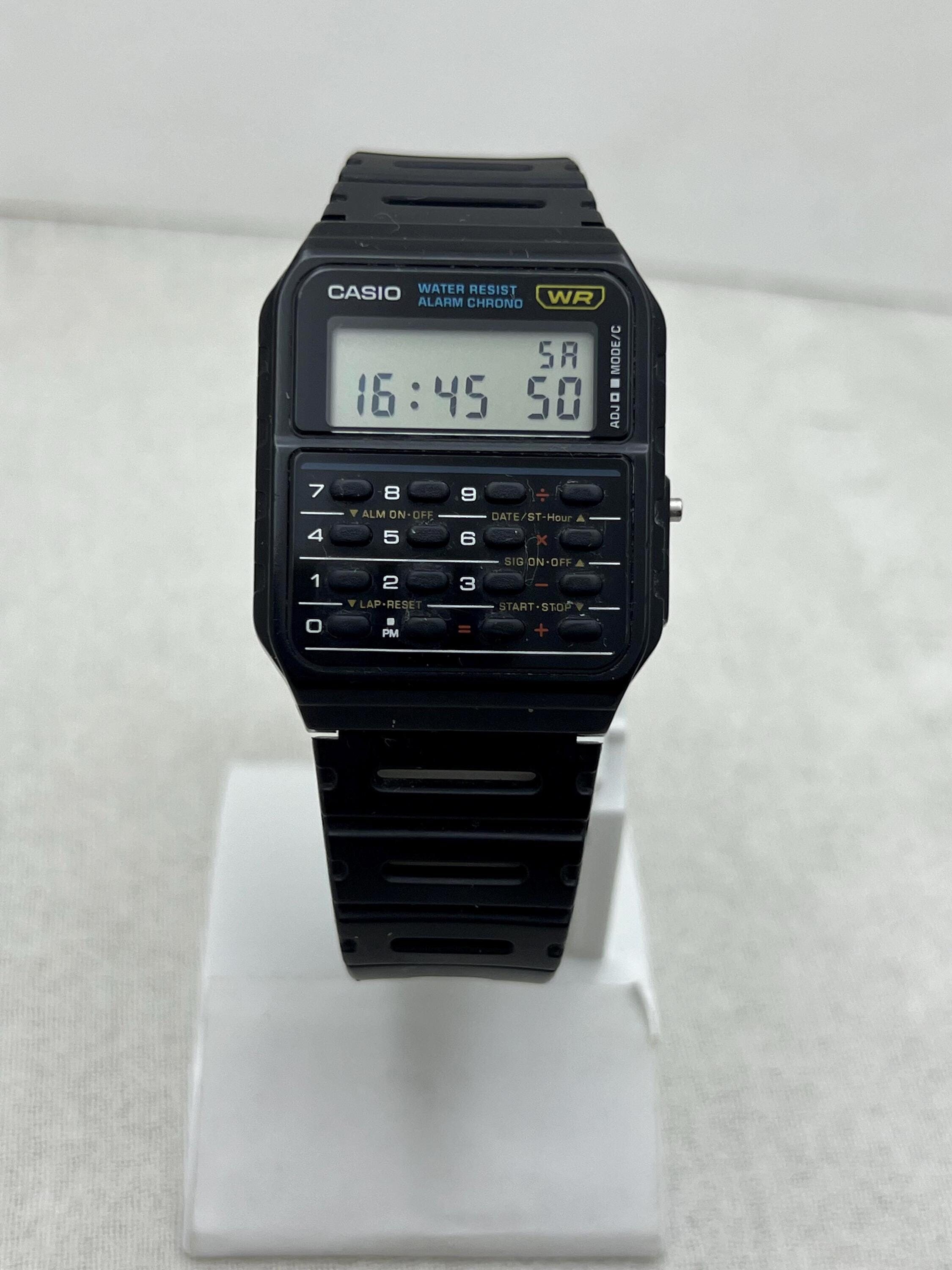 Vintage CASIO CA 53W module 3208 Calculator Wristwatch Mens Gift for Husband Father Him Etsy Canada
