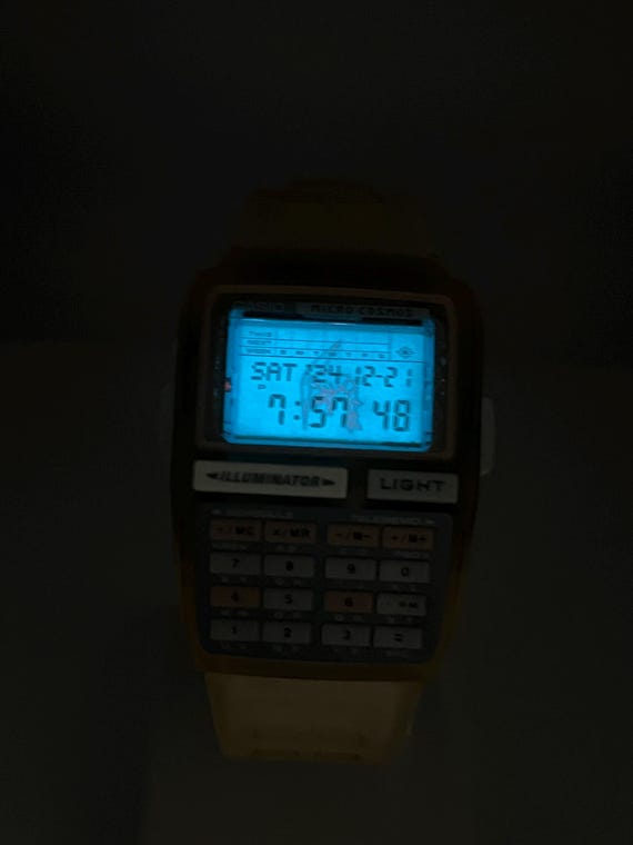 1990s Casio Micro Cosmos DBC-63 Digital Watch: Te… - image 2