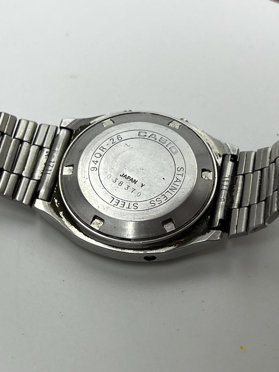 Vintage 1970s Casio Digital 94QR-26 Watch: All Steel, Japan