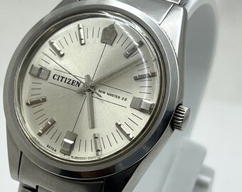 Vintage CITIZEN New Master 22 St.steel Japan Hand Winding