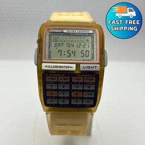 Vintage Casio Dbc 63 Micro Cosmos With Flash/dc Background