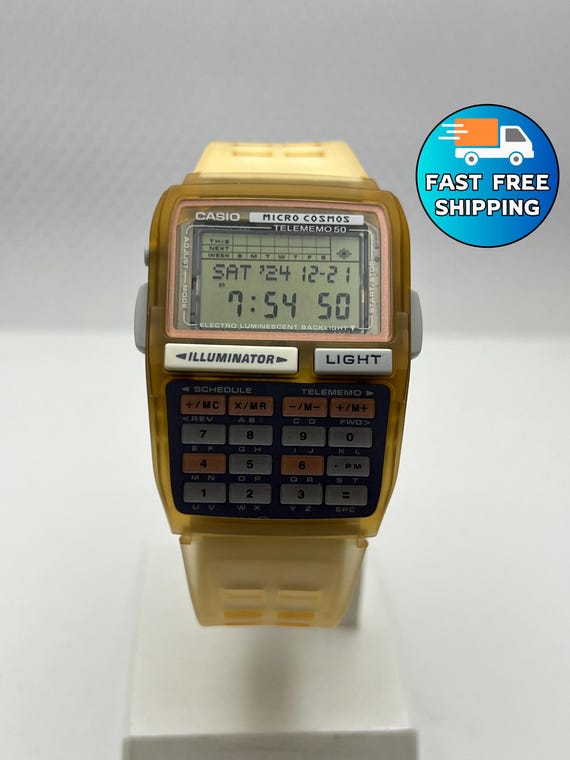 1990s Casio Micro Cosmos DBC-63 Digital Watch: Te… - image 1