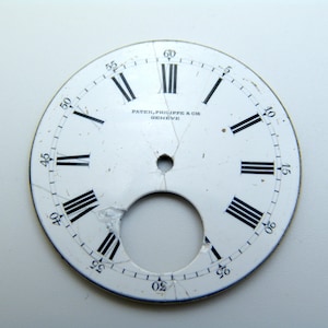 Patek Philippe Pocket Watch Dial - Enamel Dial - %100 Authentic & Original - GONDOLO - ca.1930s