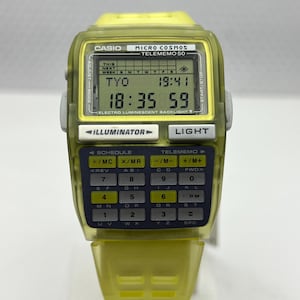 1990s NOS Casio Micro Cosmos DBC-63 (Module 1276) / Calculator Data Bank Tele Memo Digital Watch Full Working / Gift for Husband Father Him