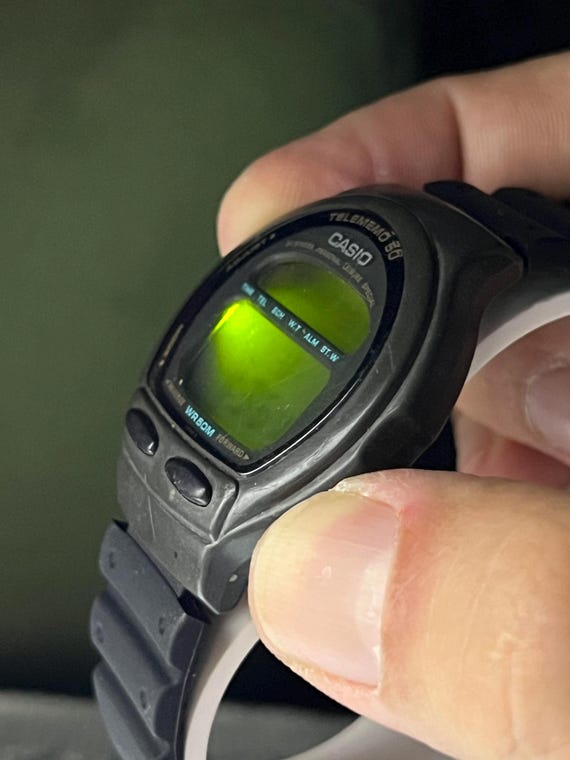 1990s Casio DB-56W Telememo 50 Wristwatch (Module… - image 4
