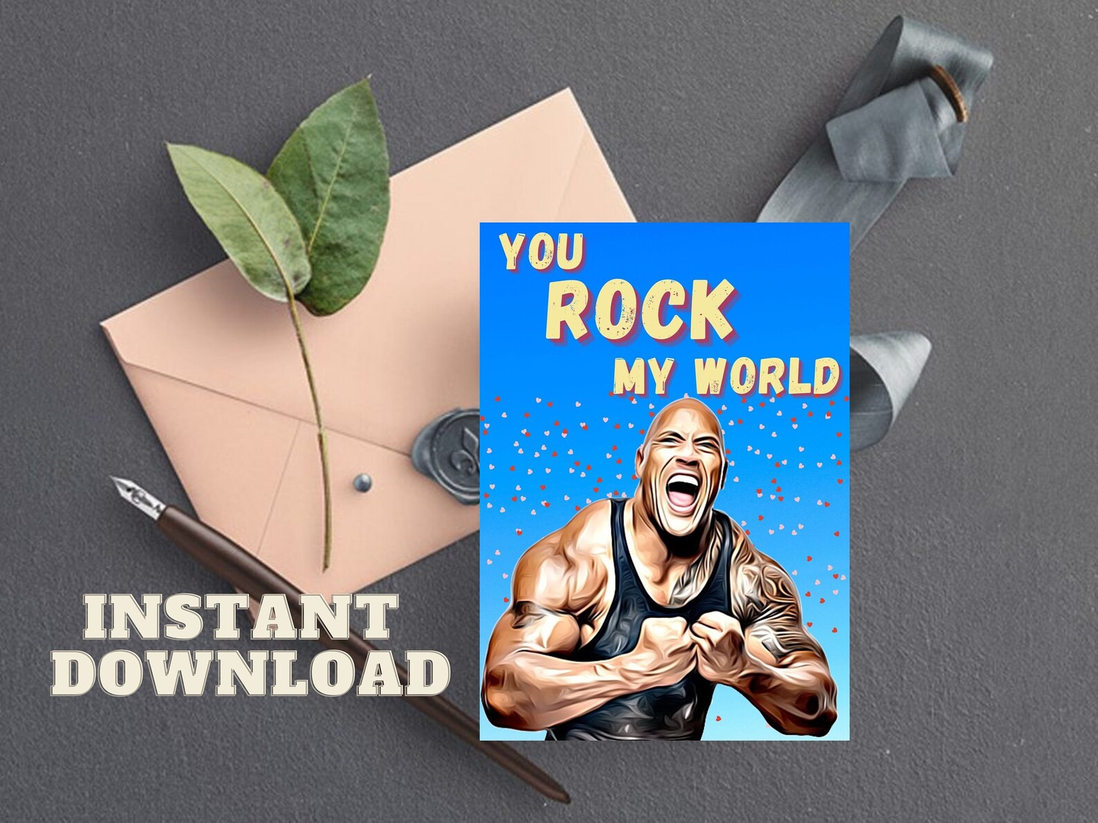 the-rock-inspired-valentine-card-dwayne-johnson-printable-etsy