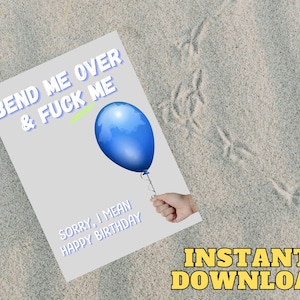 Schmutzige Geburtstagskarte für ihn, Raunchy Geburtstagskarte für Mann, Freund Geburtstagskarte, Geburtstagsgeschenk, Geburtstagskarten für Freund