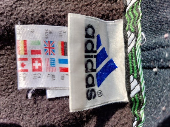 90's adidas“銀タグ”星条旗“墨黒” boro sweat VTG 80'S 90'S ADIDAS Silver Tag COLOR BLOCK WINDBREAKER