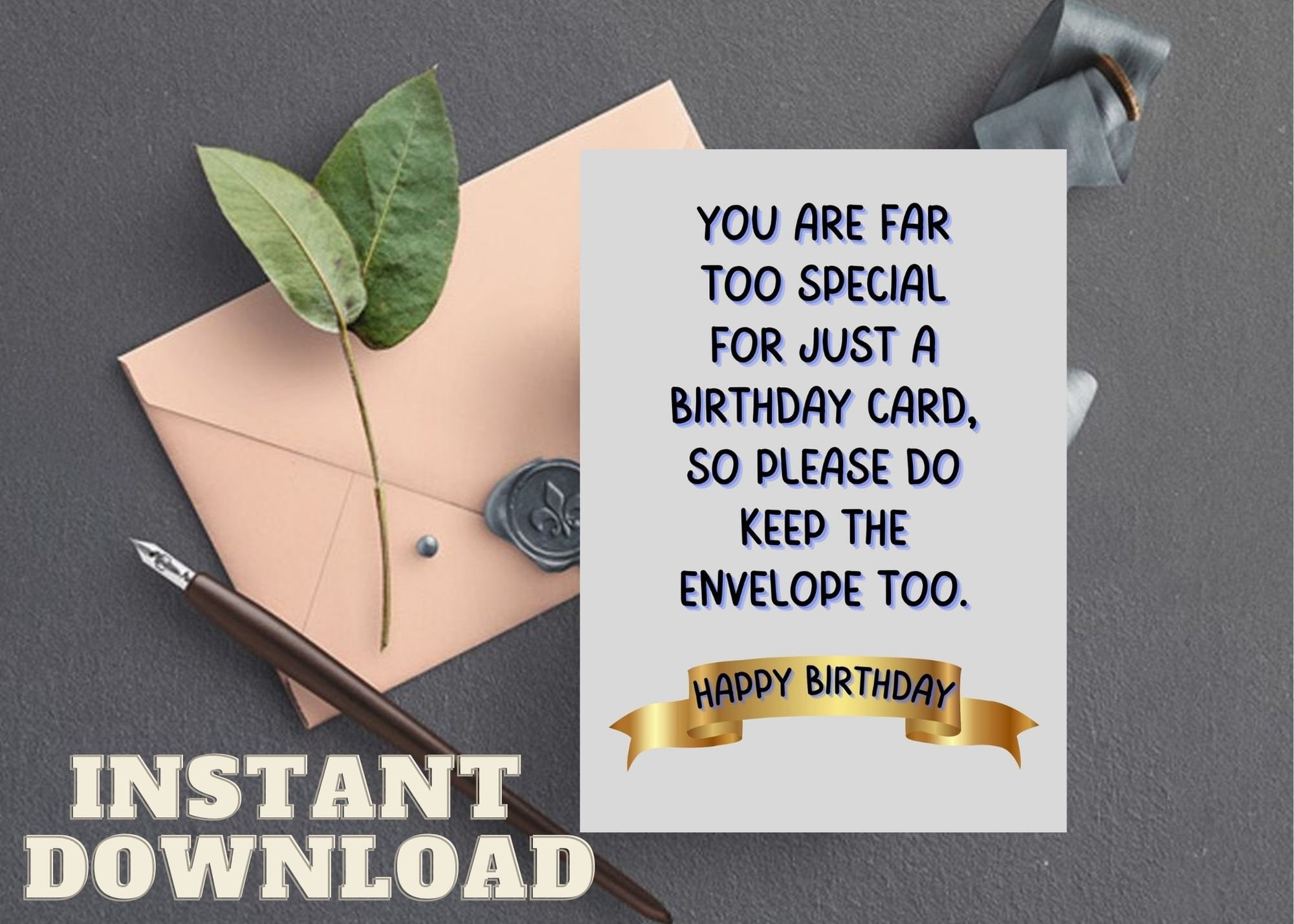 Funny Printable Birthday Card for Friend | INSTANT DOWNLOAD | - Etsy