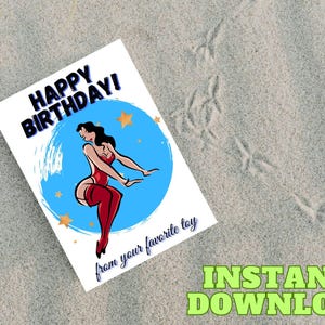 BDSM Geburtstagskarte - Kinky Geburtstagskarte für Ihn - Dirty Bday Geschenk für Freund - Frech Geburtstag für Freundin - Fetisch Karte