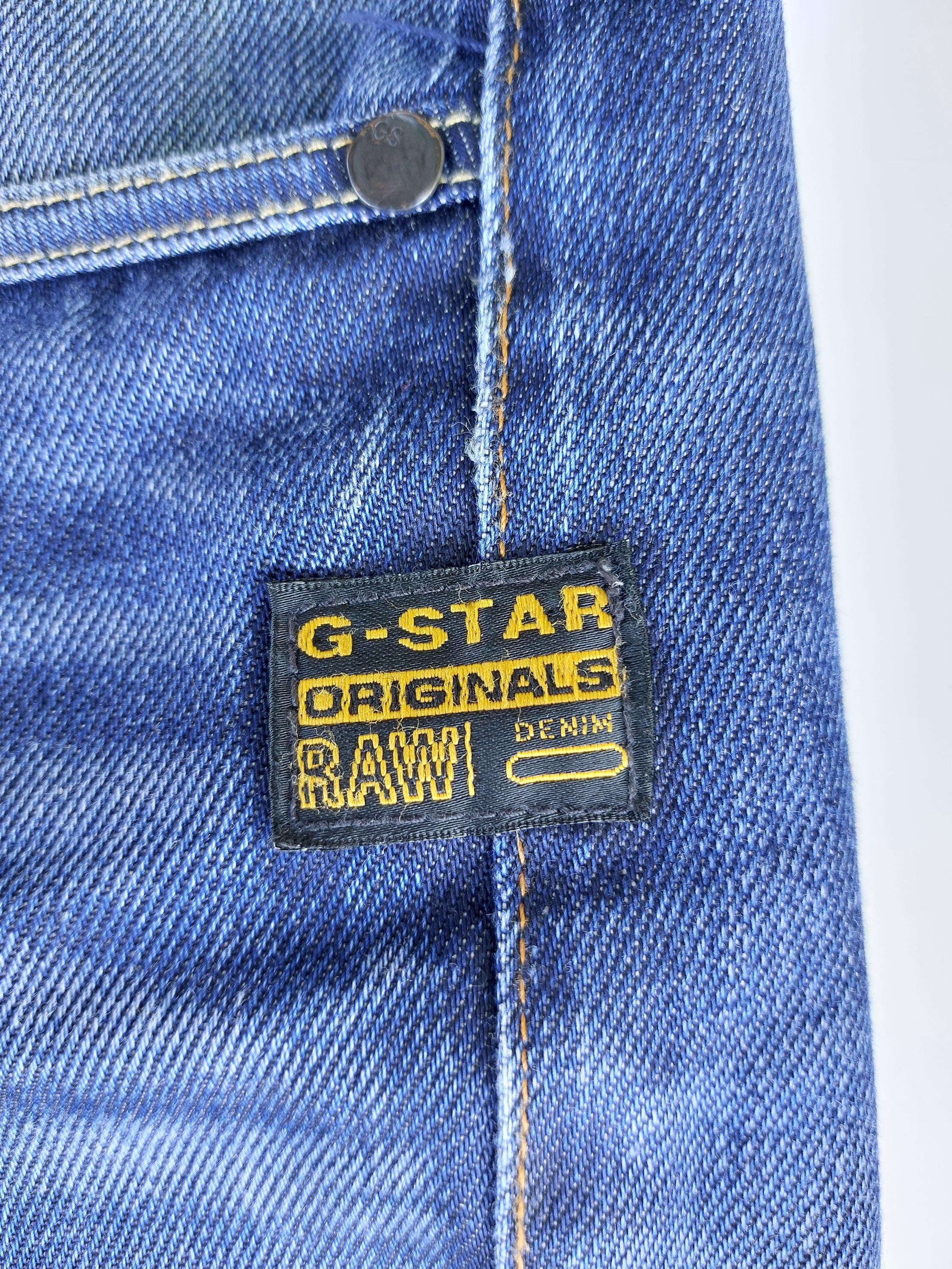 G-STAR Attacc Low Straight Blue Jeans Size W34/L34 - Etsy