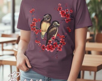 Dark Cottagecore Owl T-Shirt, Forest Graphic Tee, Unisex Comfort Colors