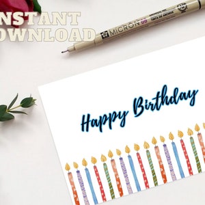 Printable Birthday Card | Birthday Card Printable | Digital Birthday Cards | Printable Happy Birthday Cards | Birthday Card Digital