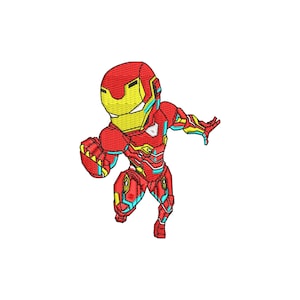Iron Man Kid Stickdateien zum Sticken mit der Maschine.