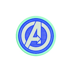 Avenger logo embroidery design files for machine embroidery.