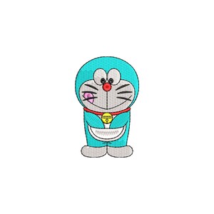 Fichiers de conception de broderie Doraemon pour la broderie machine.
