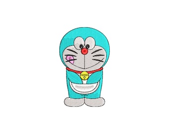 Doraemon embroidery design files for machine embroidery.