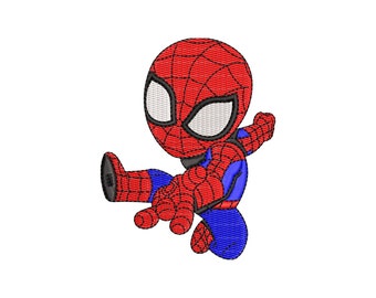 spiderman kid embroidery design files for machine embroidery.
