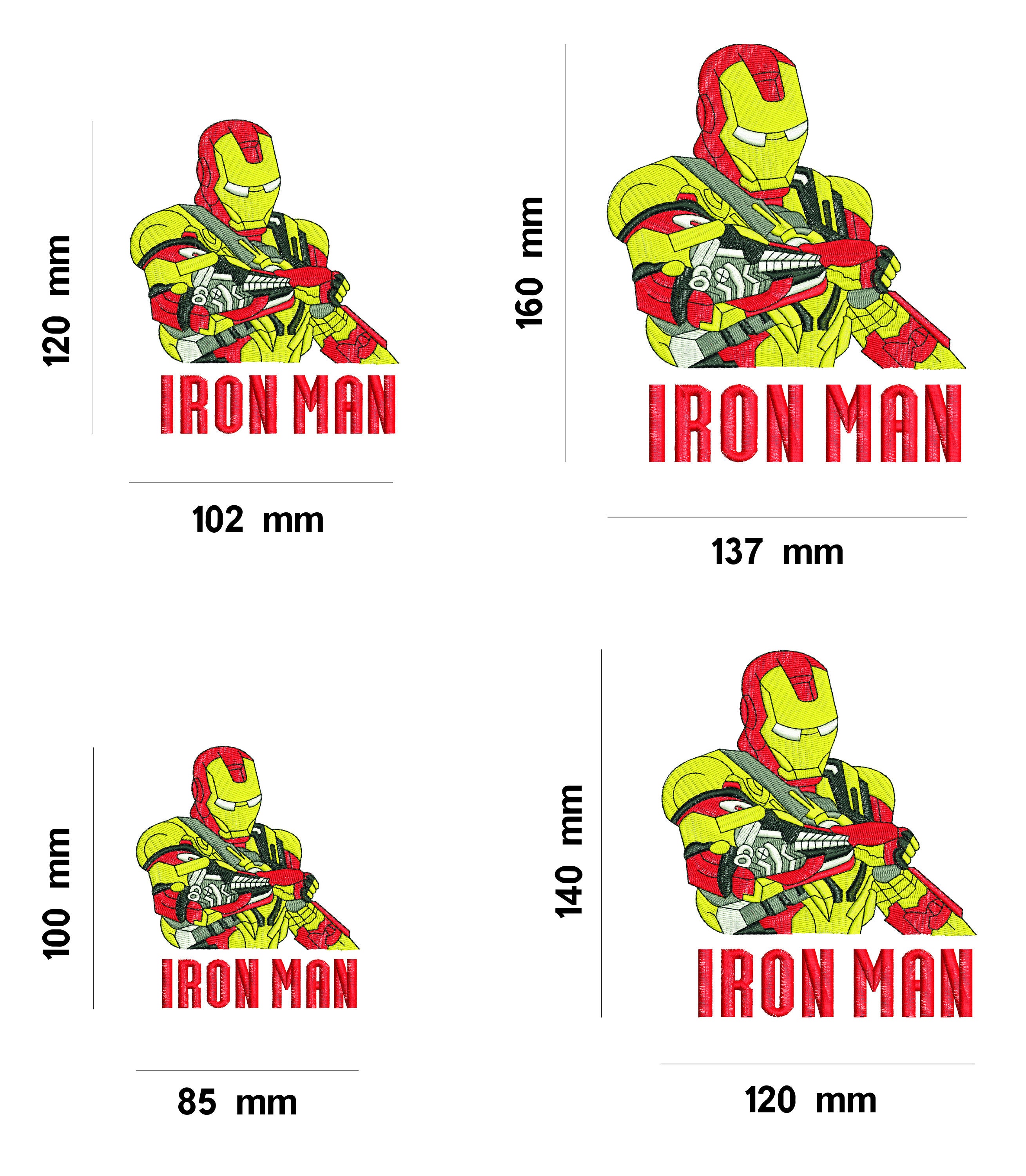 Iron man jessecmault design files for machine  etsy