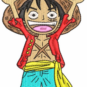 luffy chibi embroidery design files for machine embroidery.