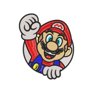 Mario bros embroidery design files for machine embroidery.