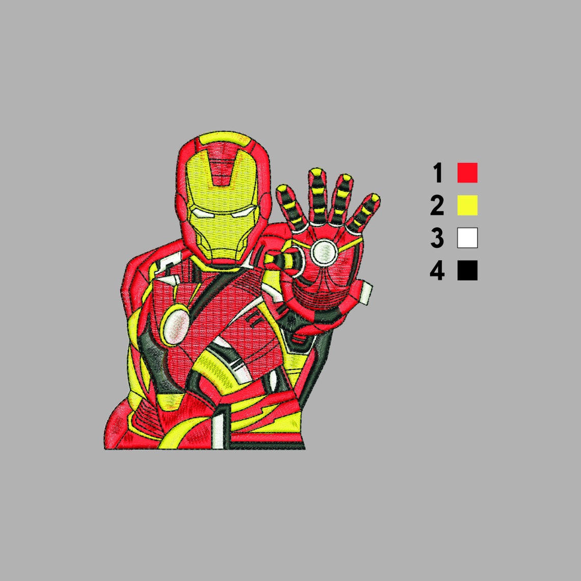 11+ Lovely Iron Man Embroidery Designs Image PSD Format