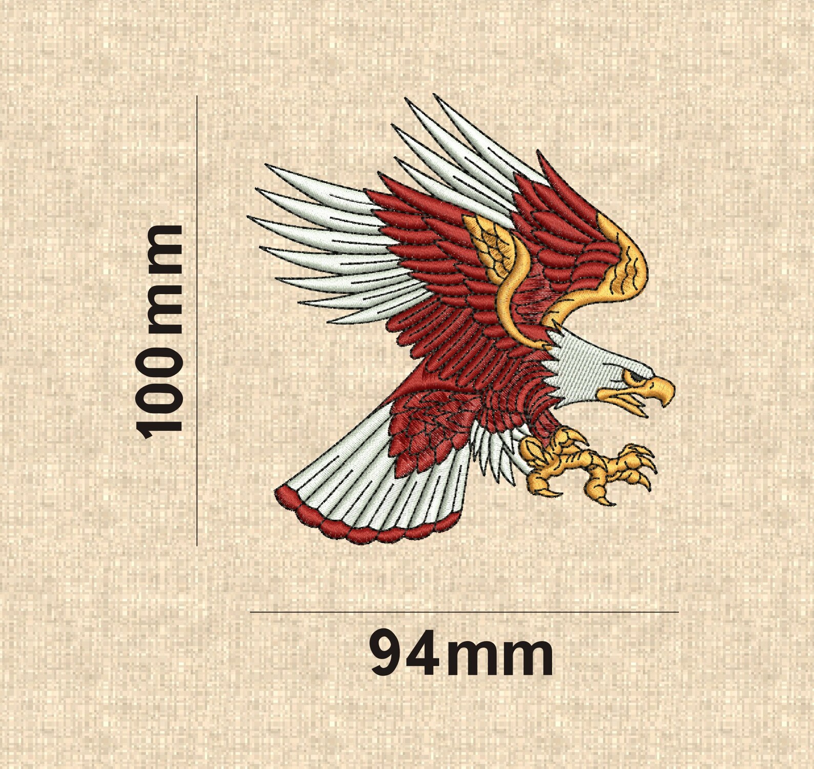 Eagle Embroidery Design Files for Machine Embroidery.eagle Etsy