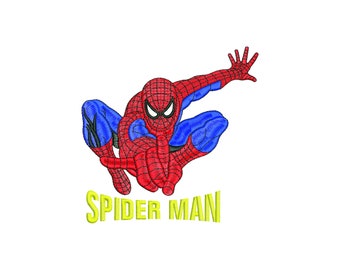 Spiderman embroidery design files for machine embroidery.