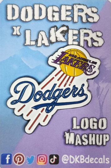 Los Angeles Dodgers Crossover 2.0 Lakers by @hatclub Pin